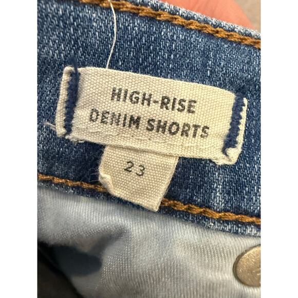 MADEWELL High Rise Denim Shorts Women size 23 - Picture 5 of 8